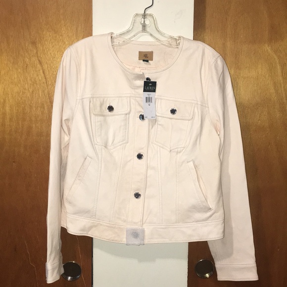 🌸NWT Ralph Lauren Pink 100% Lamb Leather Jacket - Picture 2 of 16